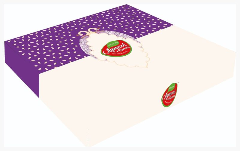 Foil-sealed sweet box printed by Balaji Grapics, Erode