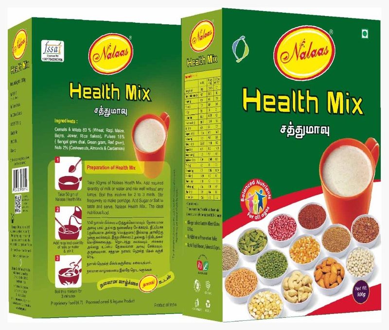 Health mix carton printed by Balaji Grapics, Erode