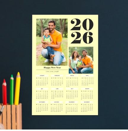 Desk calendar packs and stationery boxes with easel backs