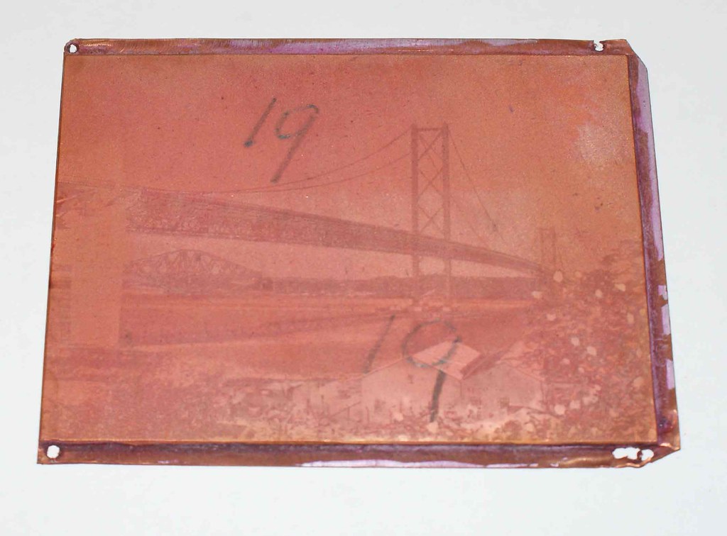 Illustrative photograph of an offset printing plate