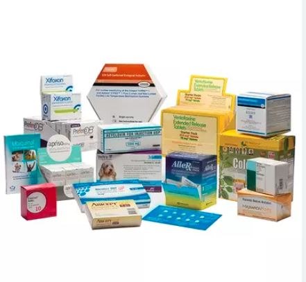 Tablet cartons with braille embossing and batch and expiry panels