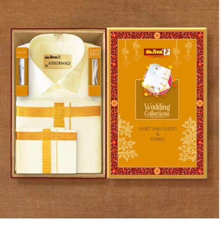 Saree box with a PVC window in 350 GSM duplex board with gloss lamination